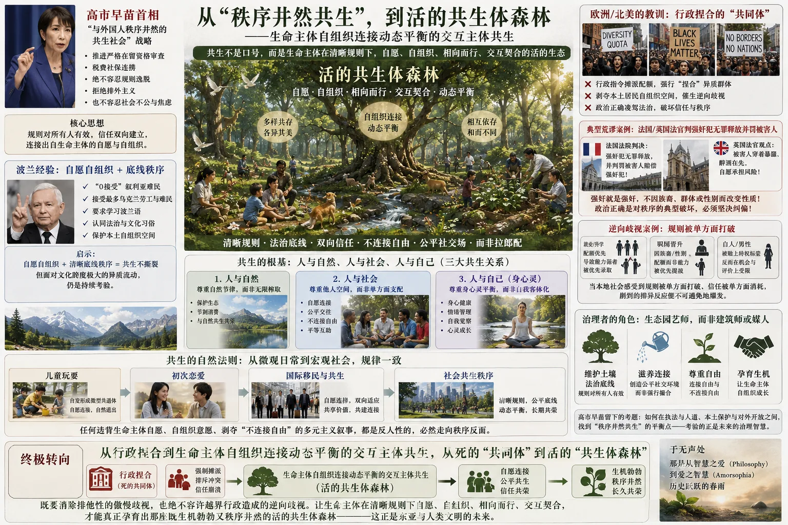从高市早苗“秩序井然共生”，到活的共生体
